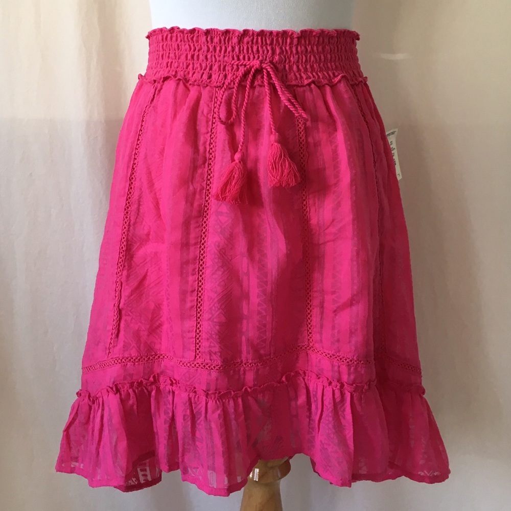 Aeropostale Boho Skirt, Hot Pink light and flowy